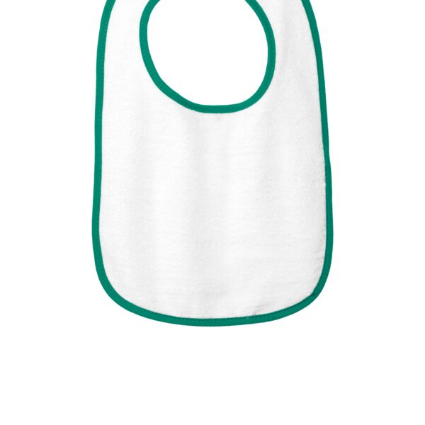Infant Contrast Trim Terry Bib Thumbnail