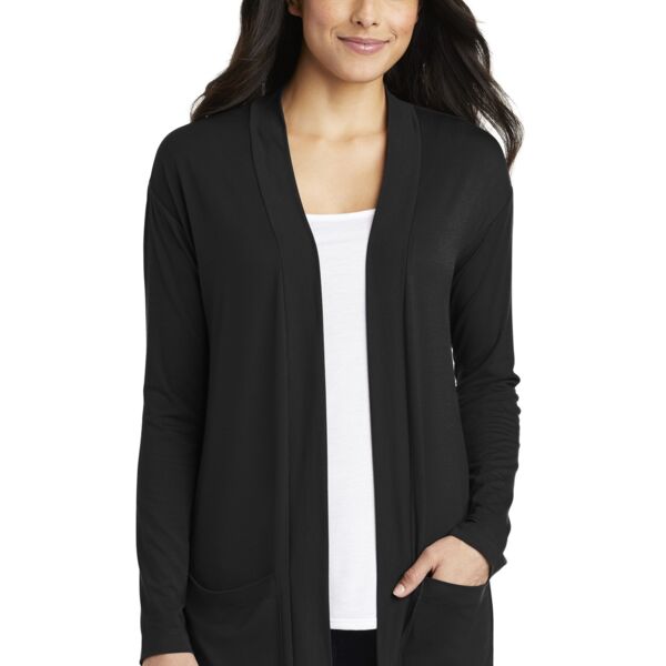 Ladies Concept Long Pocket Cardigan Thumbnail